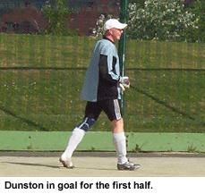 Dunston in goal. God help us, but he didn't have much to do in the first