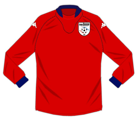 2008-2009 Kappa red shirt.