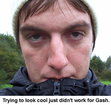 Gash is desperate to look like Pete Doherty, but it's just not working son.