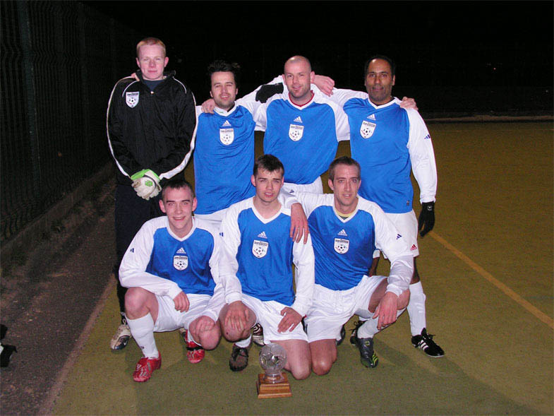The winning Sassco team with the AGUK Super League trophy