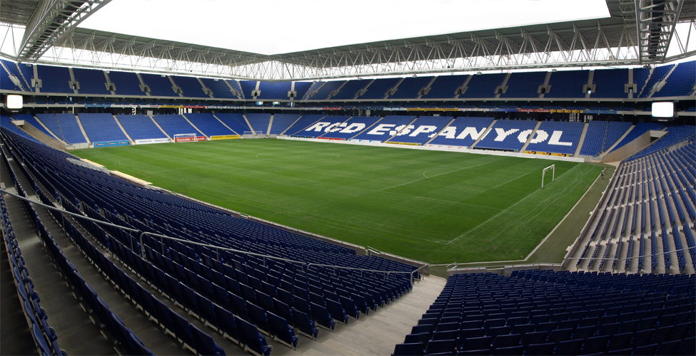 Espanyol Stadium in Barcelona, venue for the Espanyol v Levante game on the 24th October.