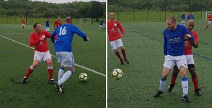 Collinson, Greener and Sangha in action - photos by the injured Dan Smith